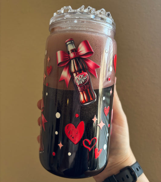 Soda Cup/Ice Lid- Dr. Pepper