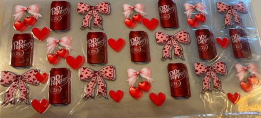 Dr. Pepper - Heart Bows