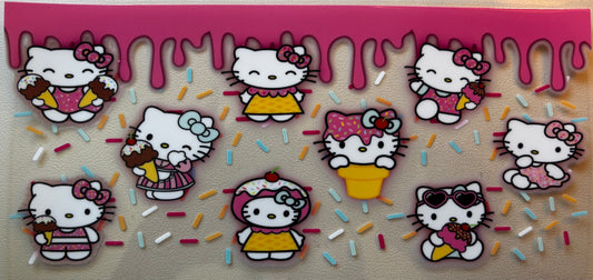 Hello Kitty - Ice Cream (16oz & 40oz Cupz Only)