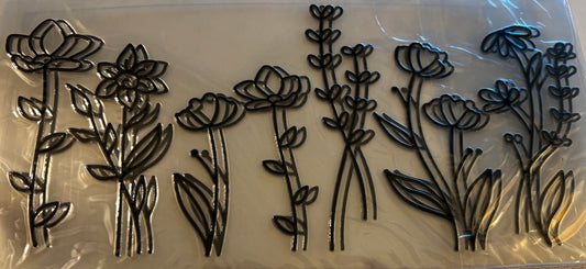 Simple Flowers - Black