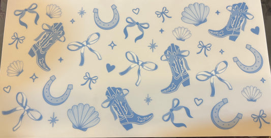 Blue Bows Cowgirl