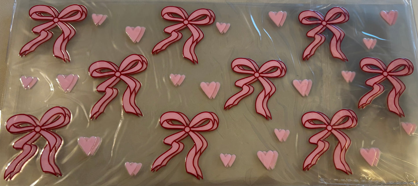 Pink bows & Hearts