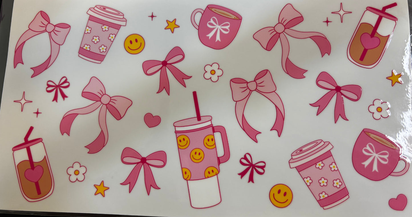 Pink Bows Tumblers